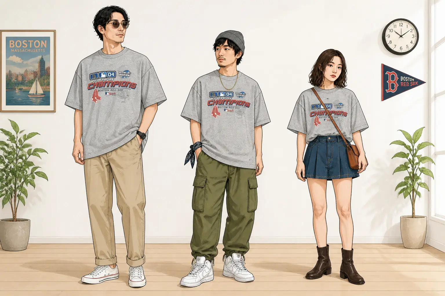 コーデ全体イメージ(タップで各モデル)