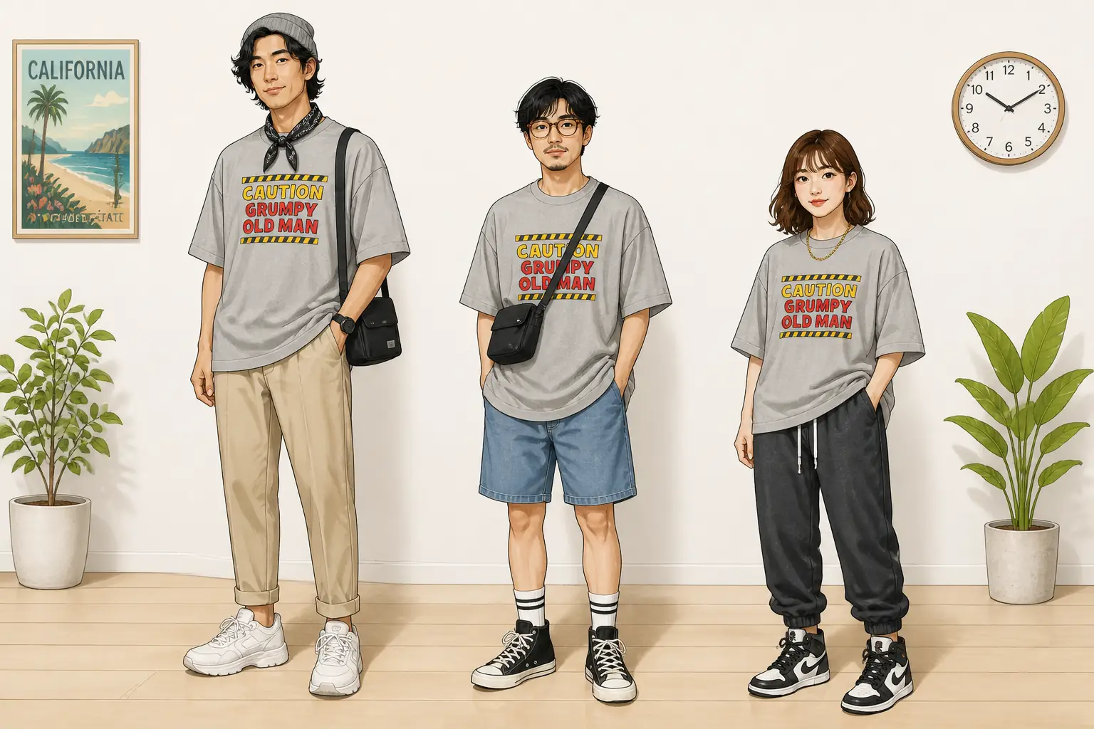 コーデ全体イメージ(タップで各モデル)