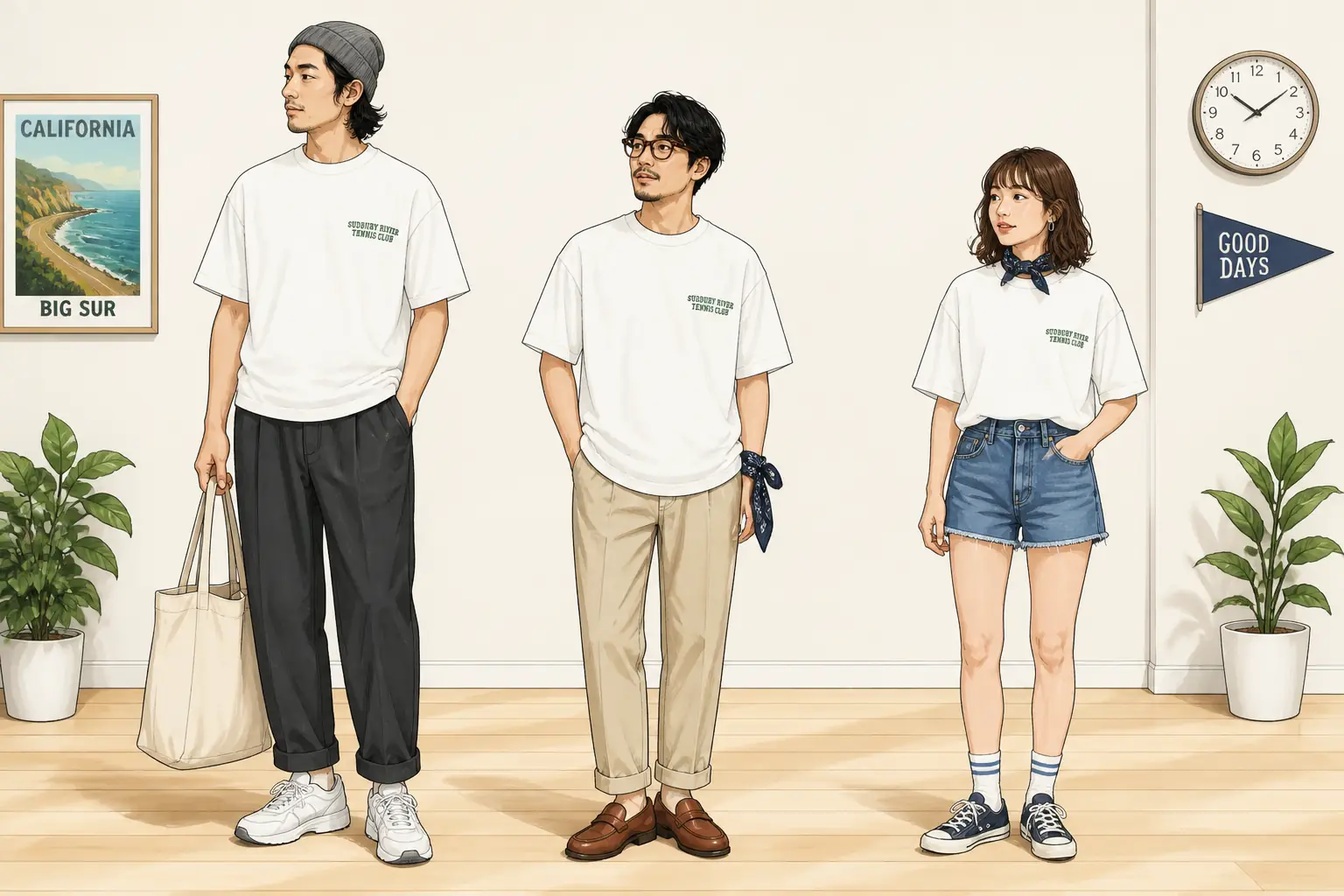 コーデ全体イメージ(タップで各モデル)