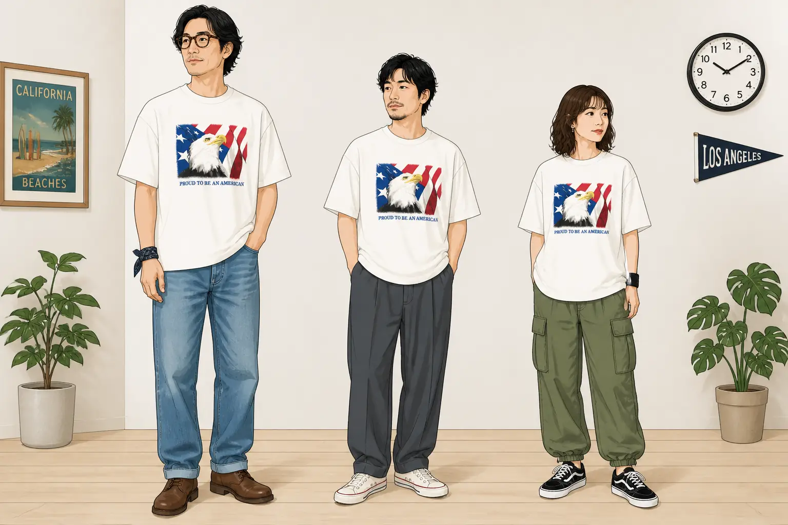 コーデ全体イメージ(タップで各モデル)