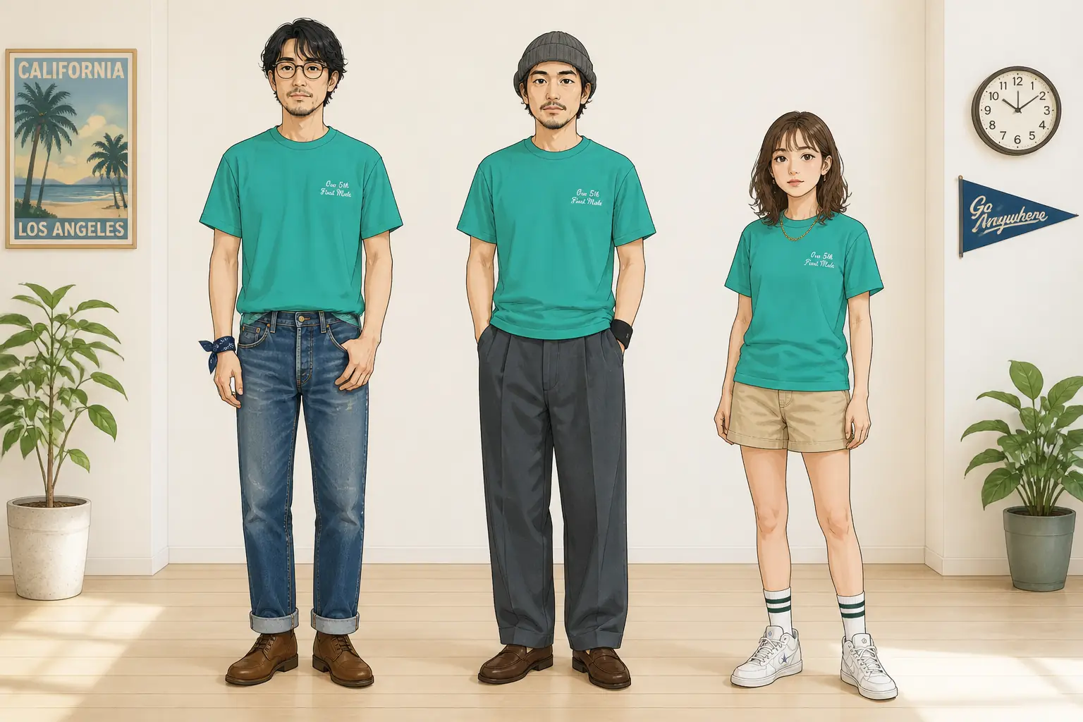 コーデ全体イメージ(タップで各モデル)