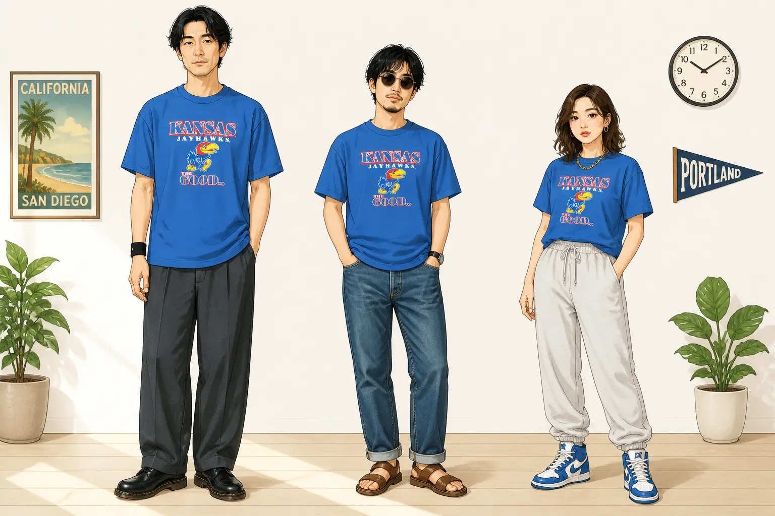 コーデ全体イメージ(タップで各モデル)