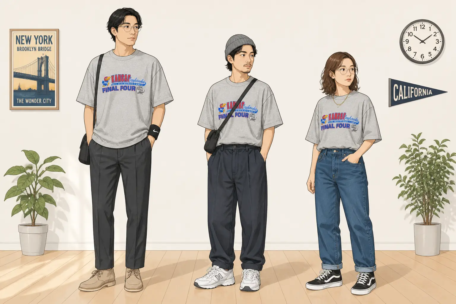 コーデ全体イメージ(タップで各モデル)