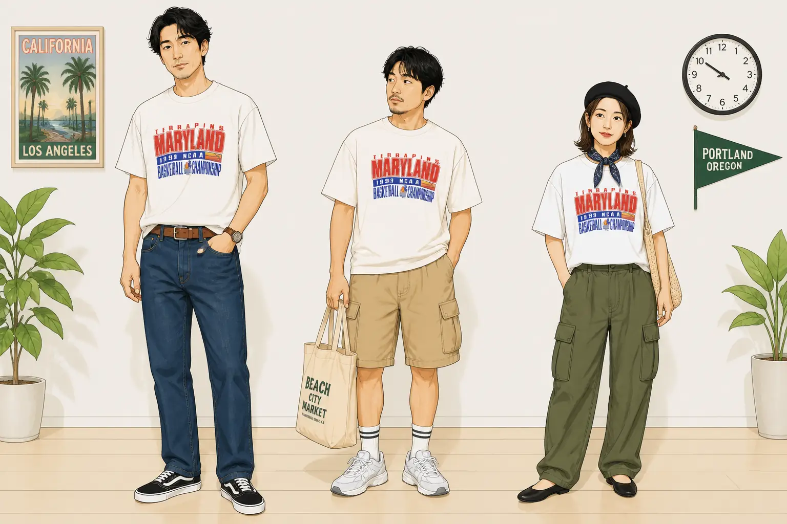 コーデ全体イメージ(タップで各モデル)