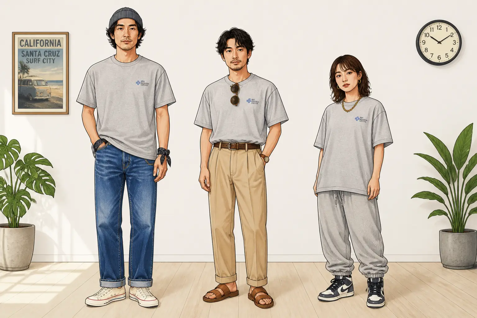 コーデ全体イメージ(タップで各モデル)
