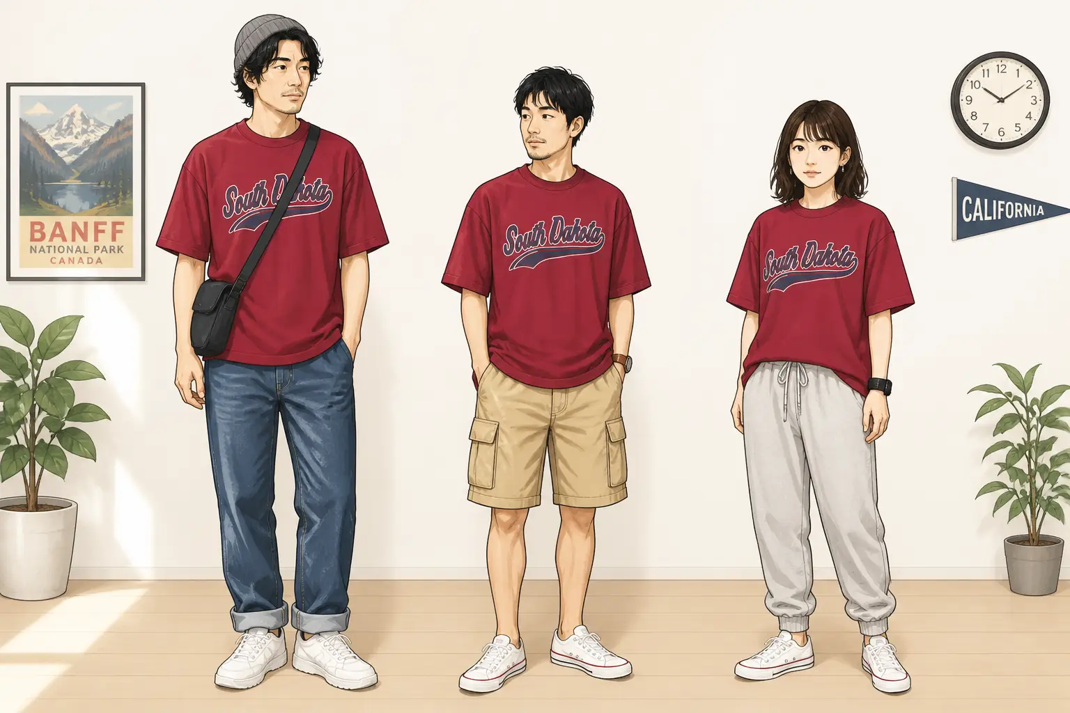 コーデ全体イメージ(タップで各モデル)
