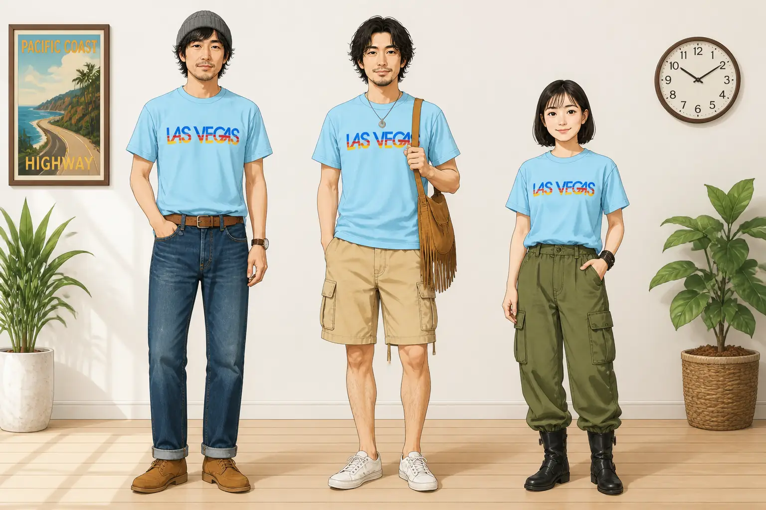 コーデ全体イメージ(タップで各モデル)