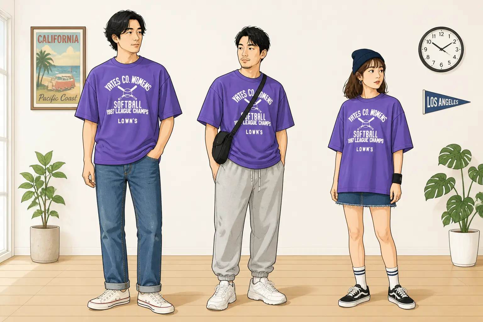 コーデ全体イメージ(タップで各モデル)