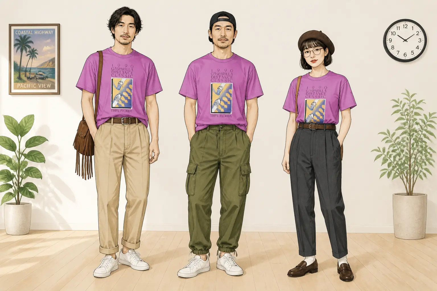 コーデ全体イメージ(タップで各モデル)