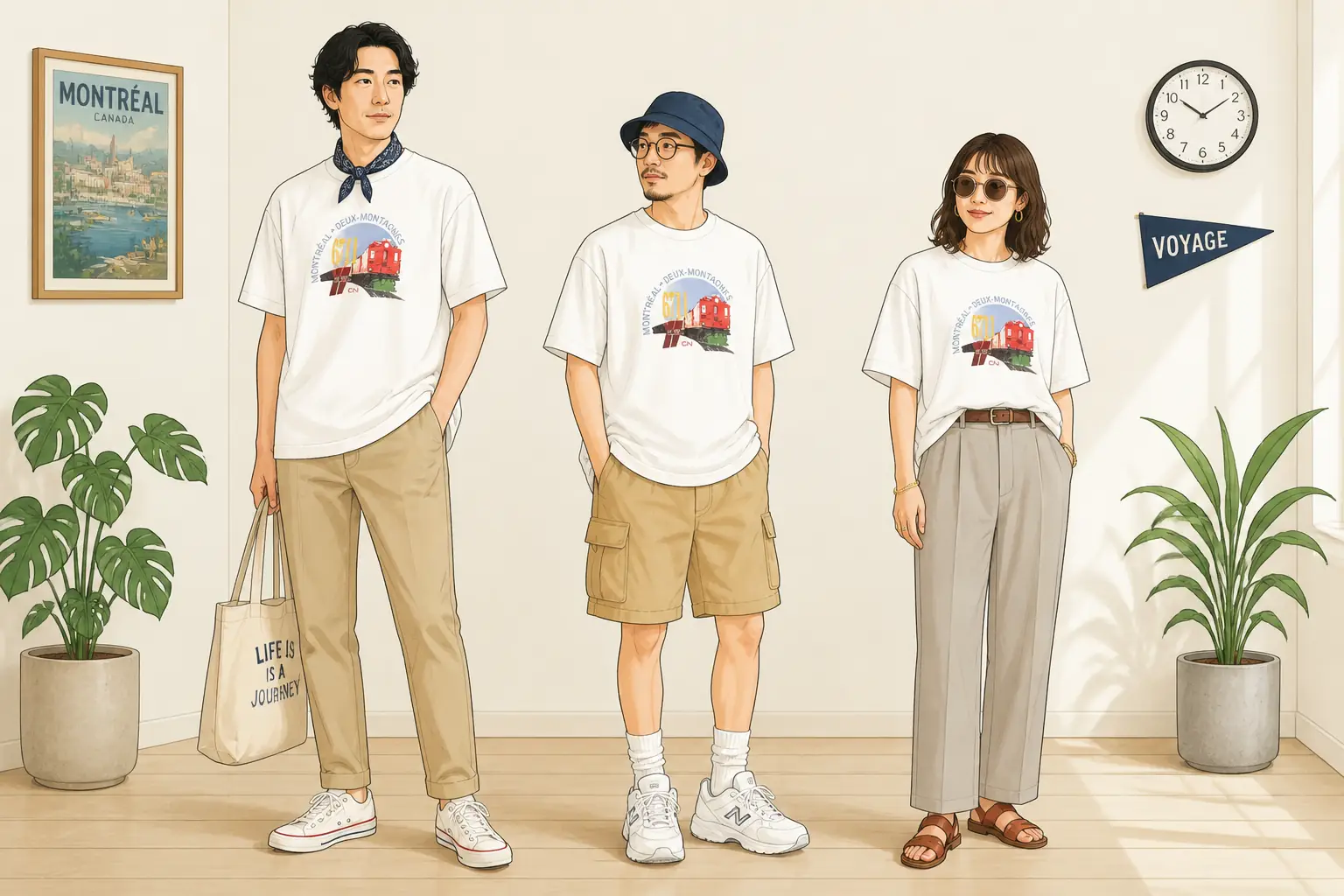 コーデ全体イメージ(タップで各モデル)