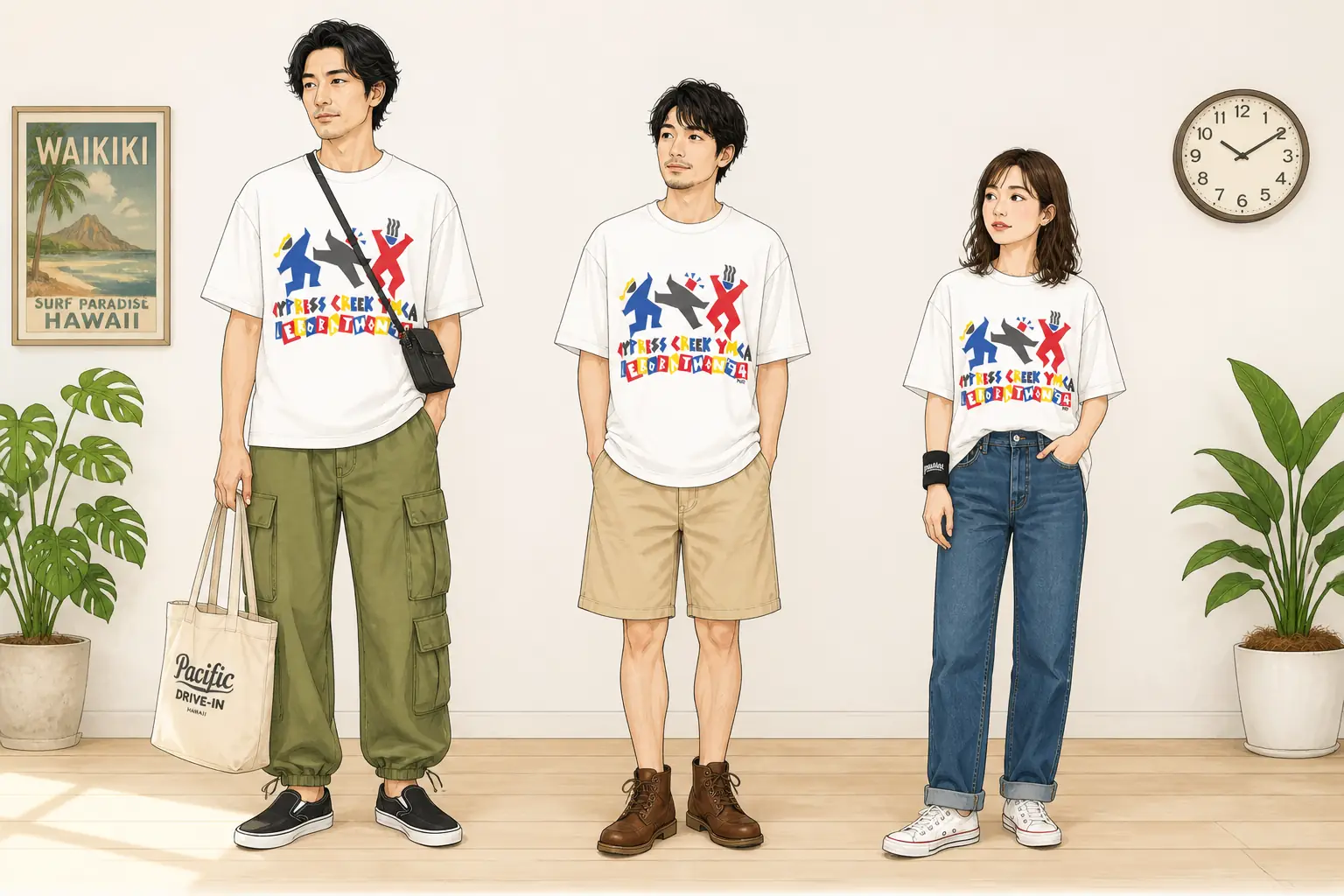 コーデ全体イメージ(タップで各モデル)