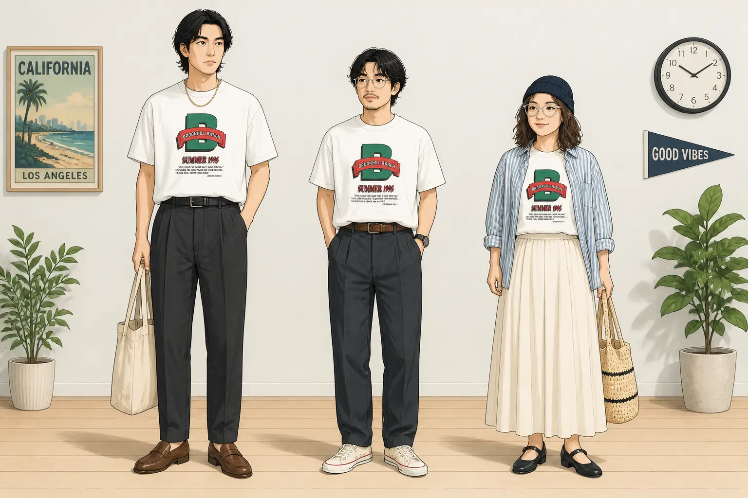 コーデ全体イメージ(タップで各モデル)