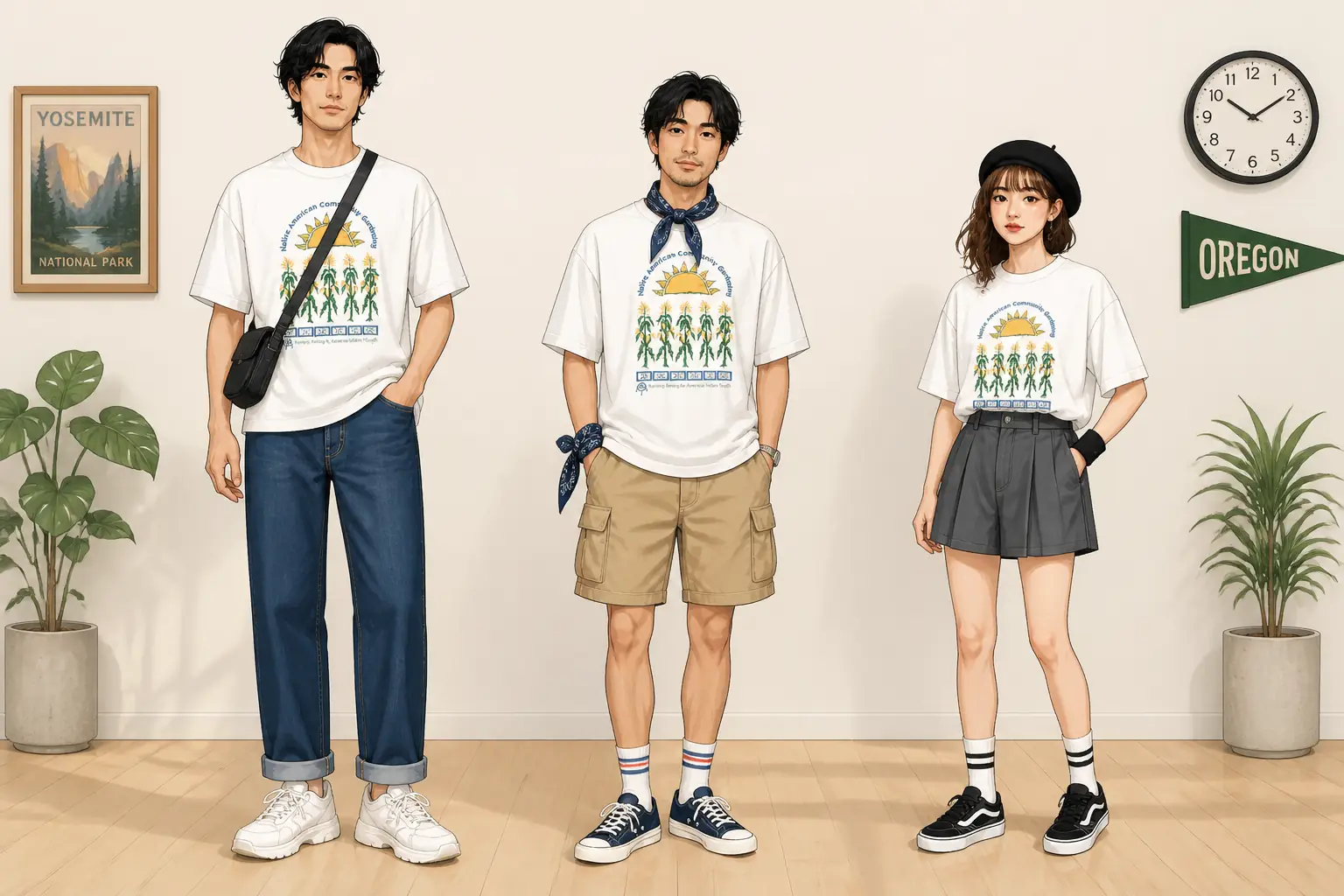 コーデ全体イメージ(タップで各モデル)