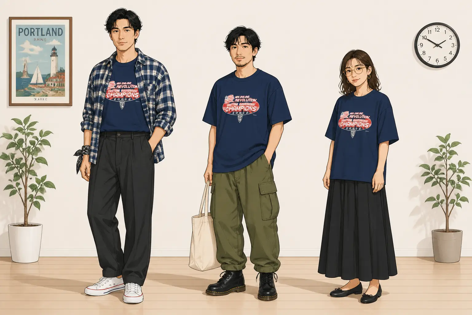 コーデ全体イメージ(タップで各モデル)