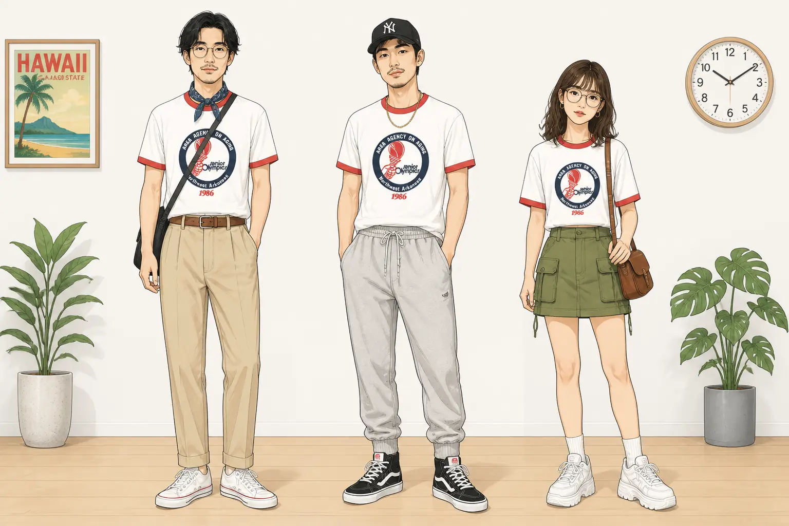 コーデ全体イメージ(タップで各モデル)