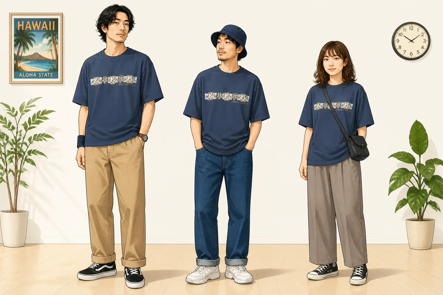 コーデ全体イメージ(タップで各モデル)