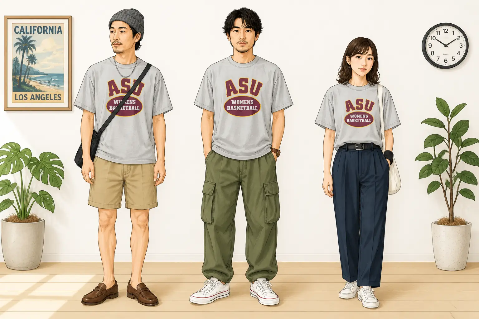 コーデ全体イメージ(タップで各モデル)