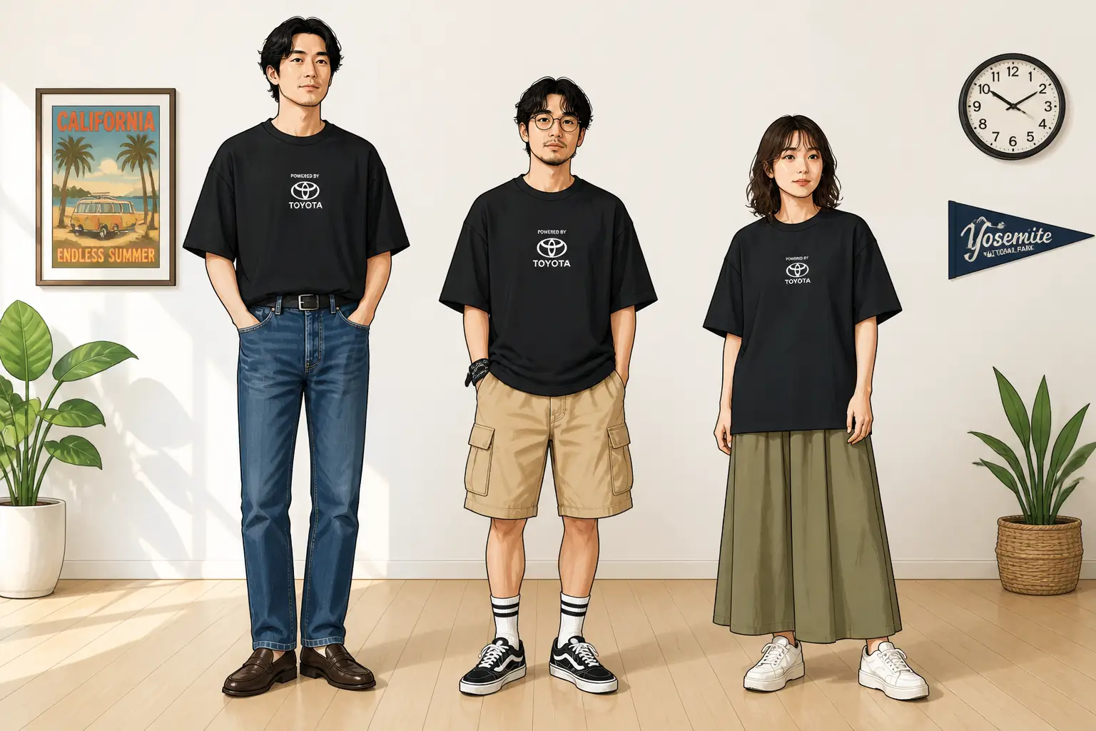 コーデ全体イメージ(タップで各モデル)