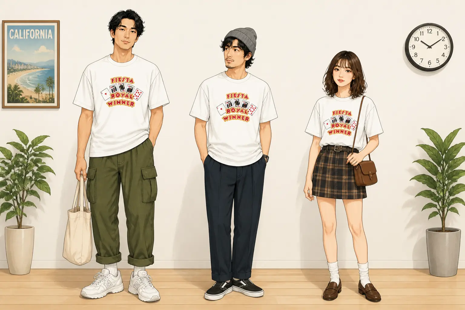 コーデ全体イメージ(タップで各モデル)