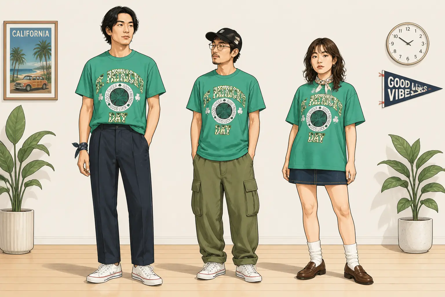 コーデ全体イメージ(タップで各モデル)