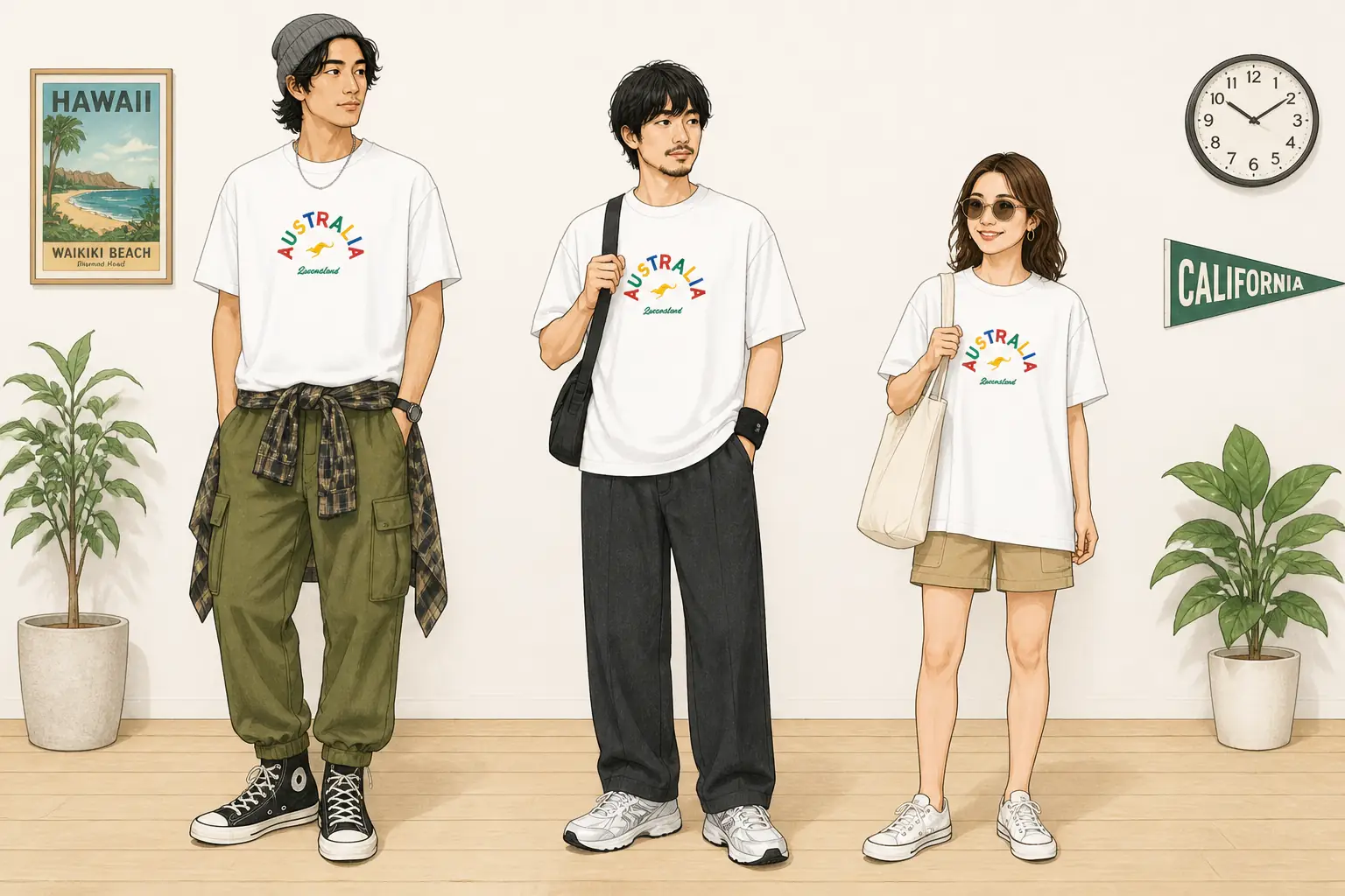 コーデ全体イメージ(タップで各モデル)