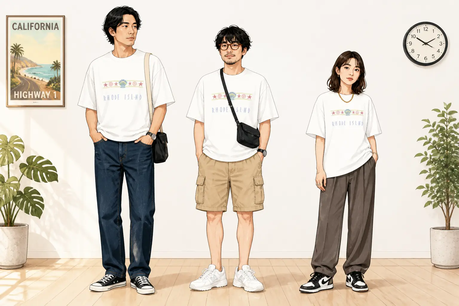 コーデ全体イメージ(タップで各モデル)
