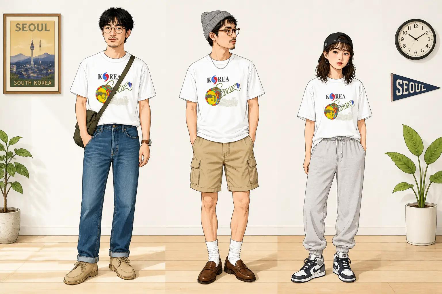 コーデ全体イメージ(タップで各モデル)
