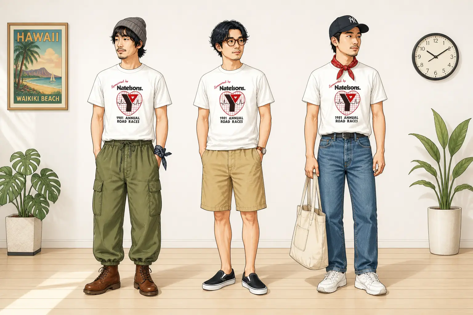 コーデ全体イメージ(タップで各モデル)