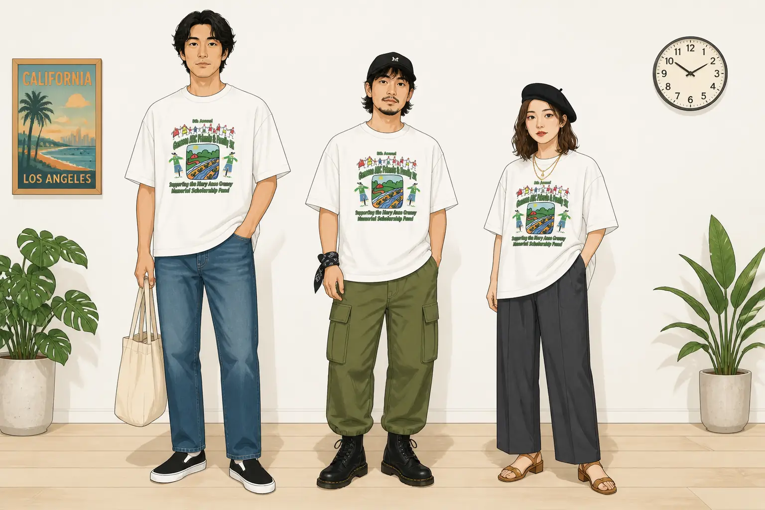 コーデ全体イメージ(タップで各モデル)
