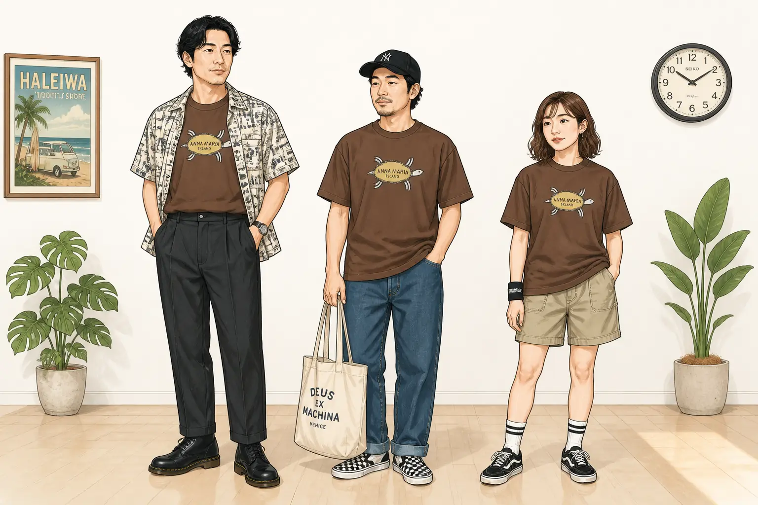 コーデ全体イメージ(タップで各モデル)