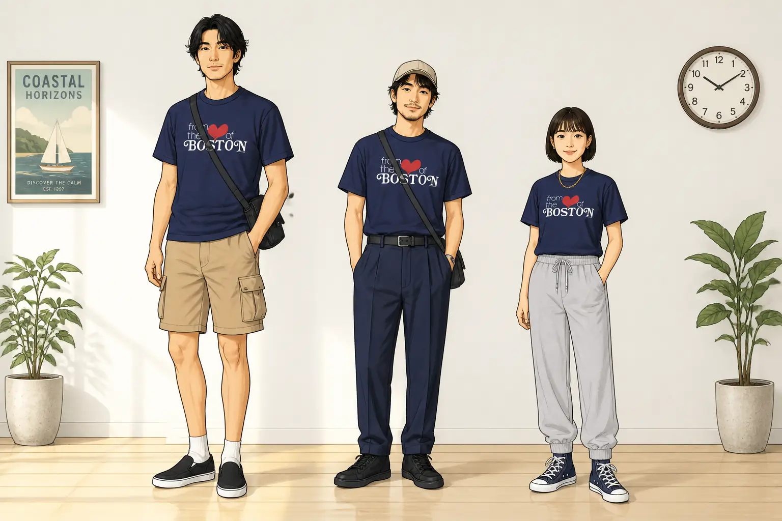 コーデ全体イメージ(タップで各モデル)
