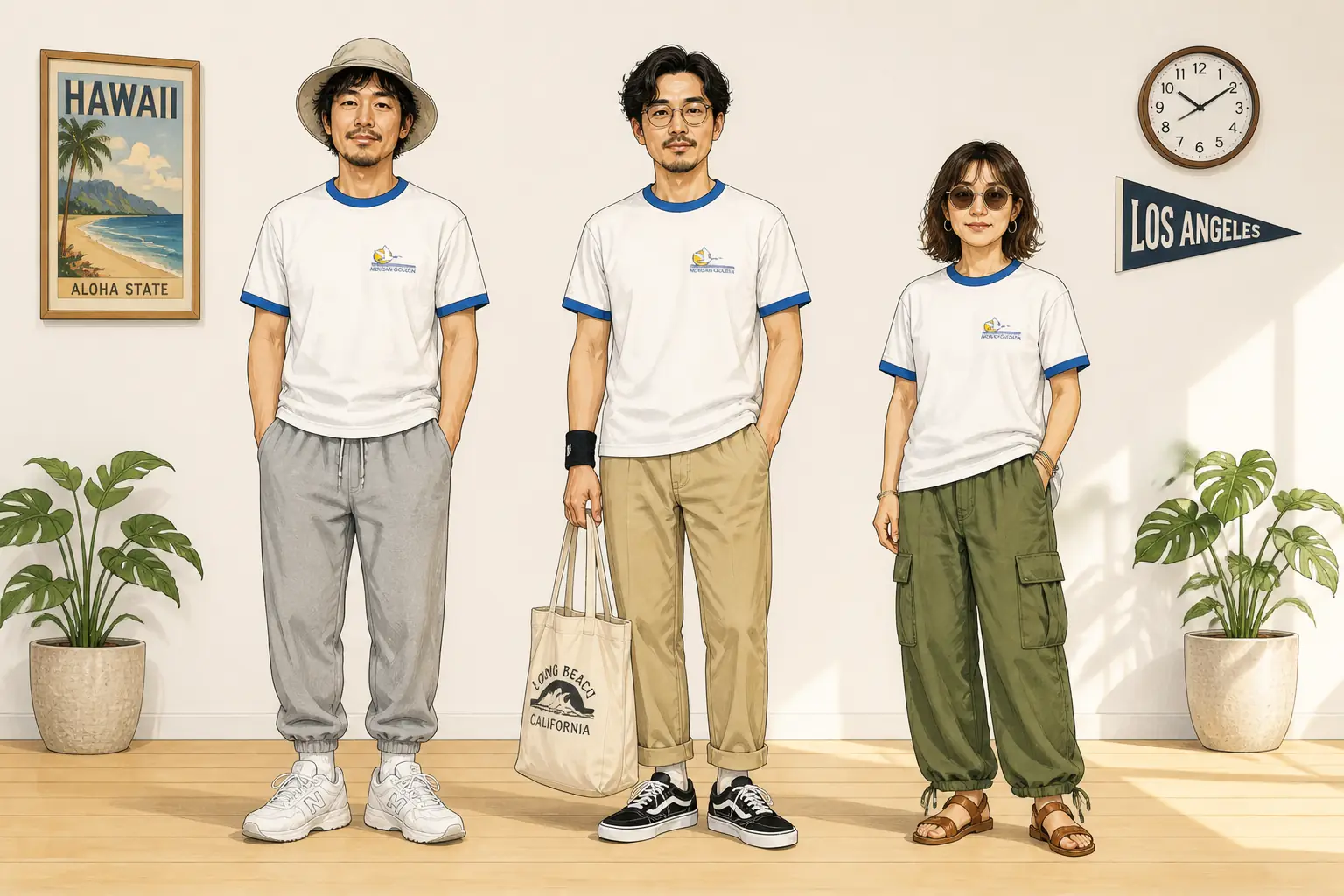 コーデ全体イメージ(タップで各モデル)