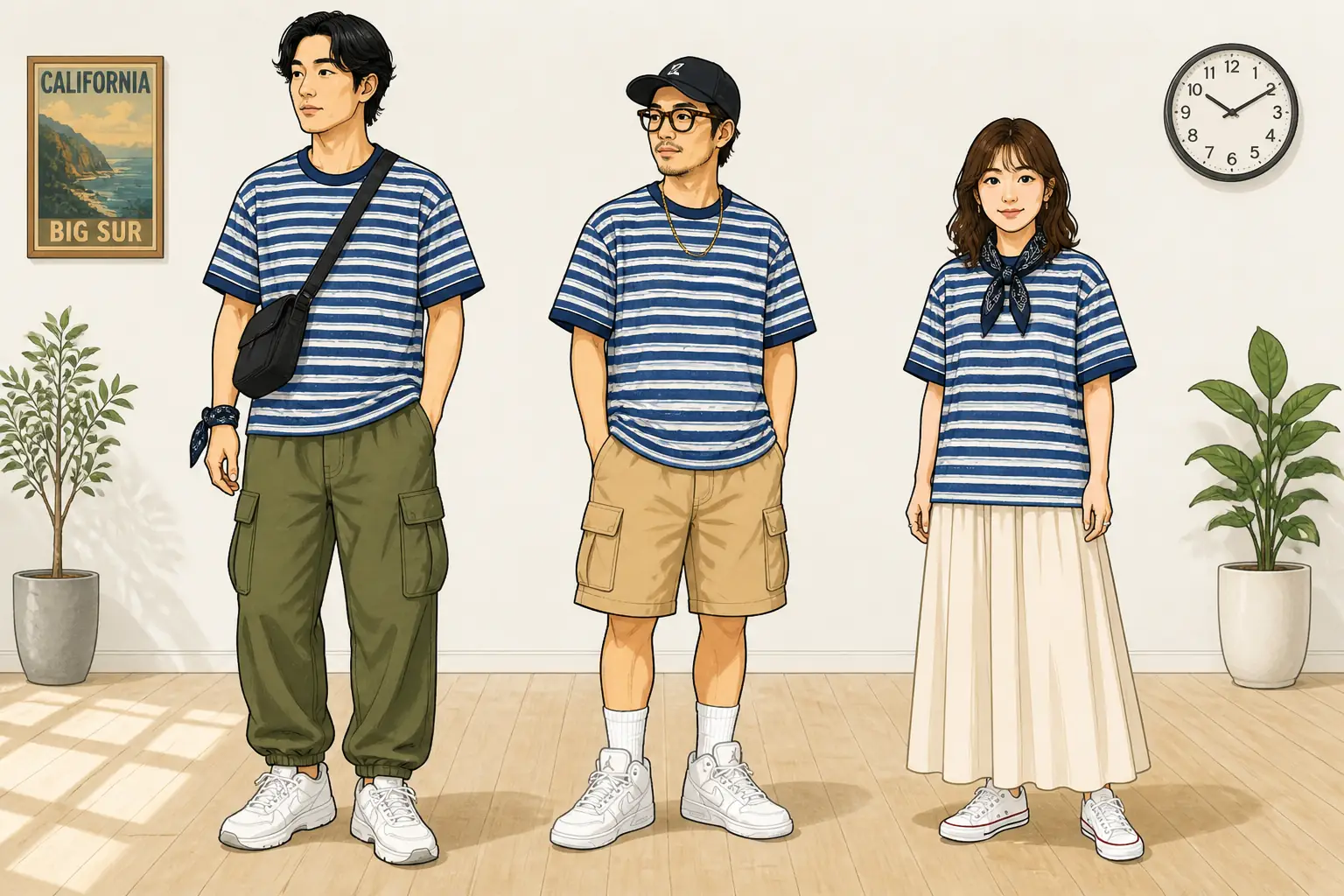 コーデ全体イメージ(タップで各モデル)