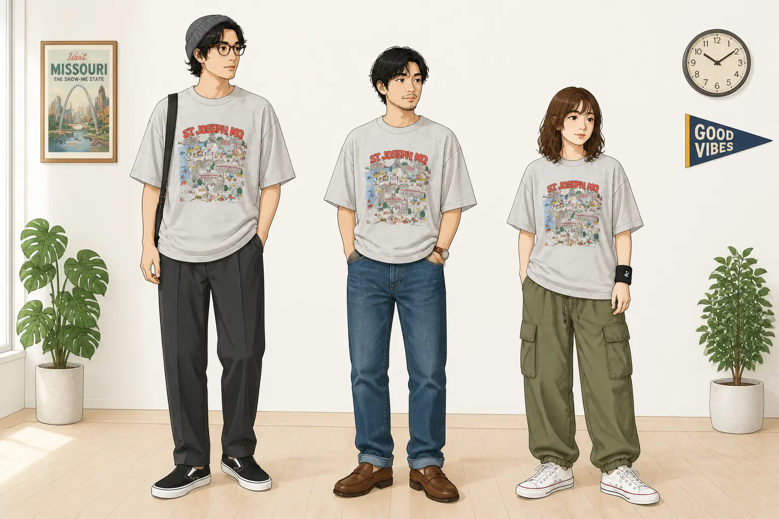 コーデ全体イメージ(タップで各モデル)