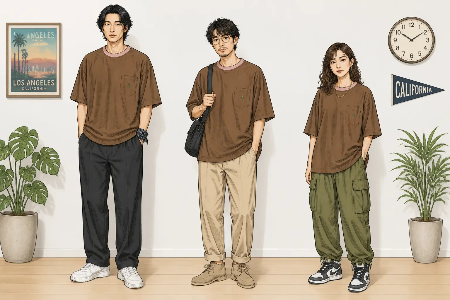 コーデ全体イメージ(タップで各モデル)