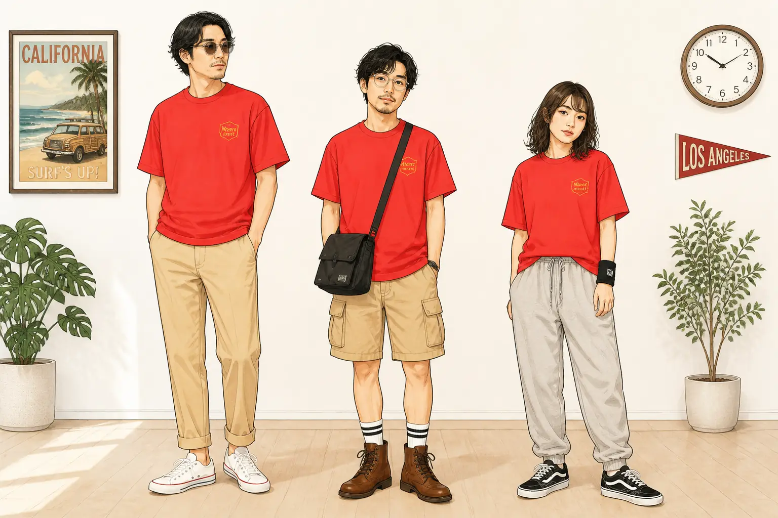 コーデ全体イメージ(タップで各モデル)