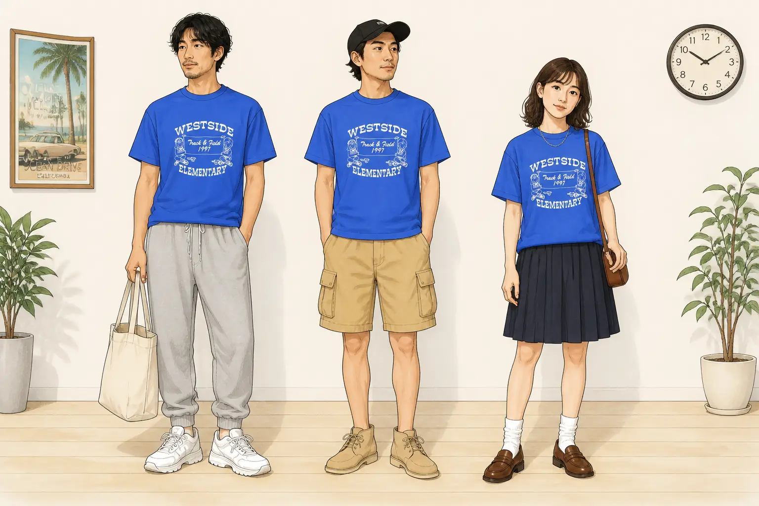 コーデ全体イメージ(タップで各モデル)
