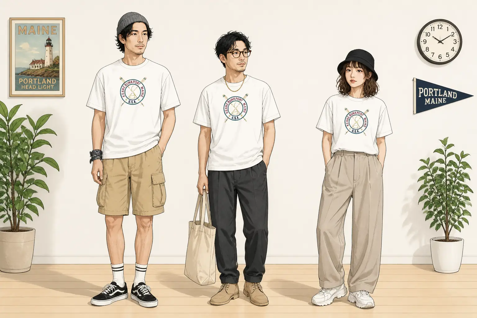 コーデ全体イメージ(タップで各モデル)