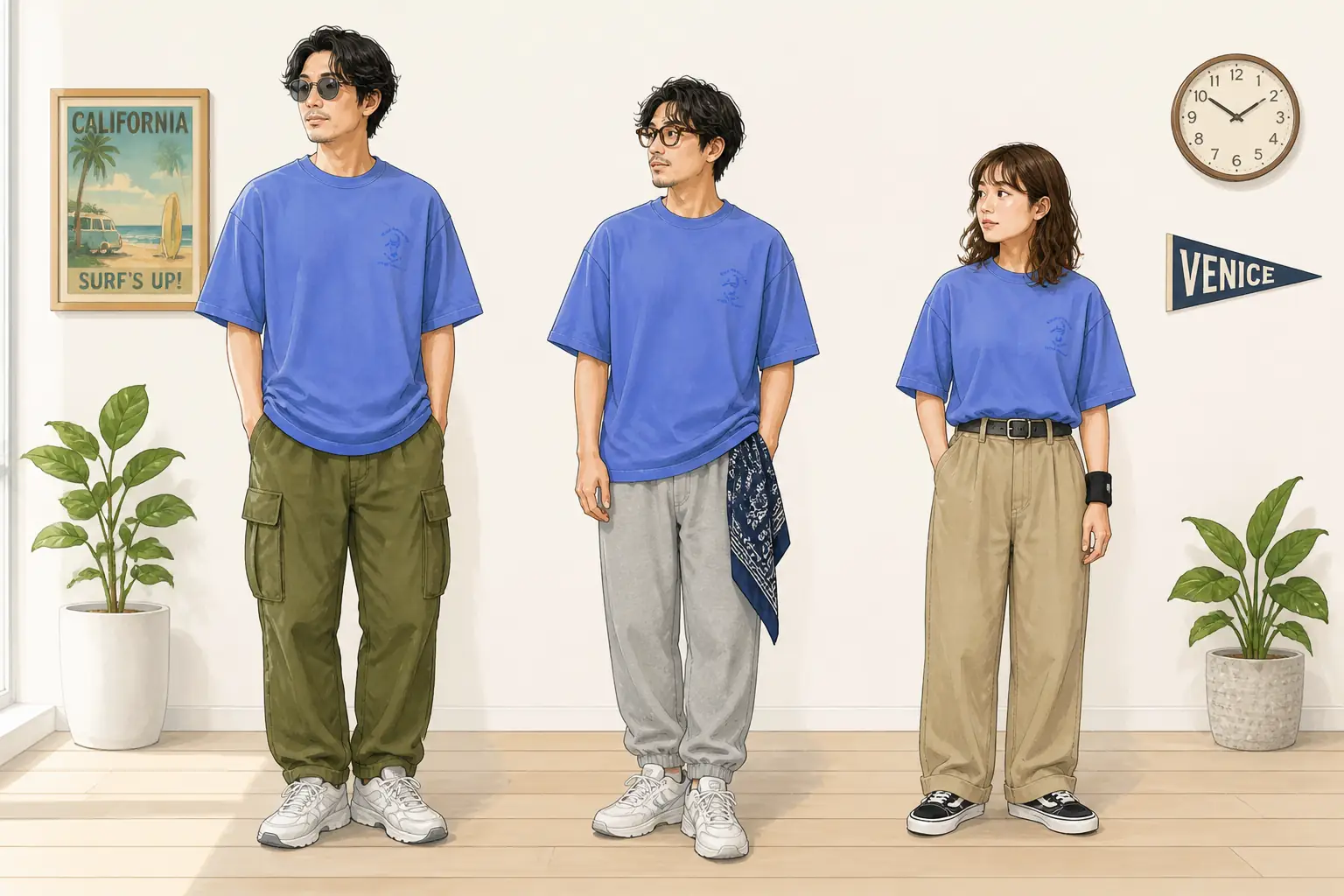 コーデ全体イメージ(タップで各モデル)