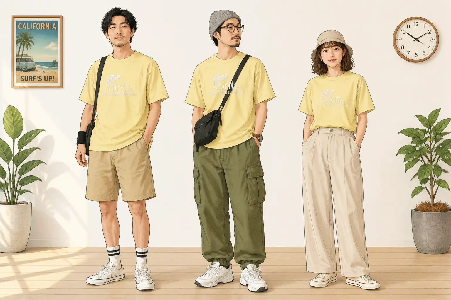 コーデ全体イメージ(タップで各モデル)