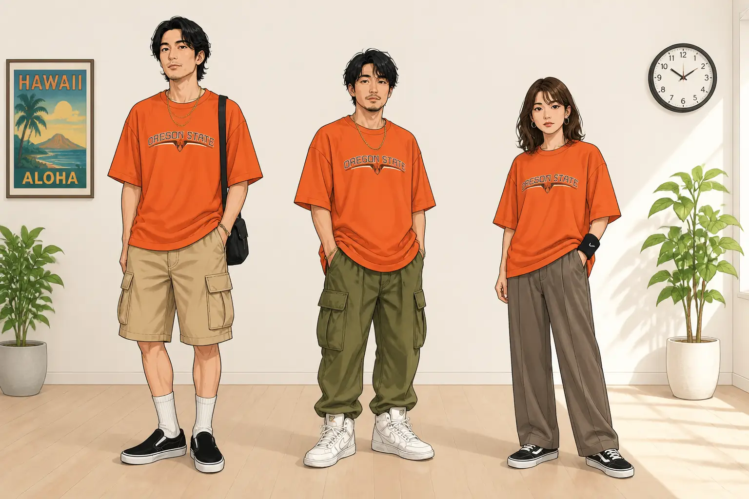 コーデ全体イメージ(タップで各モデル)