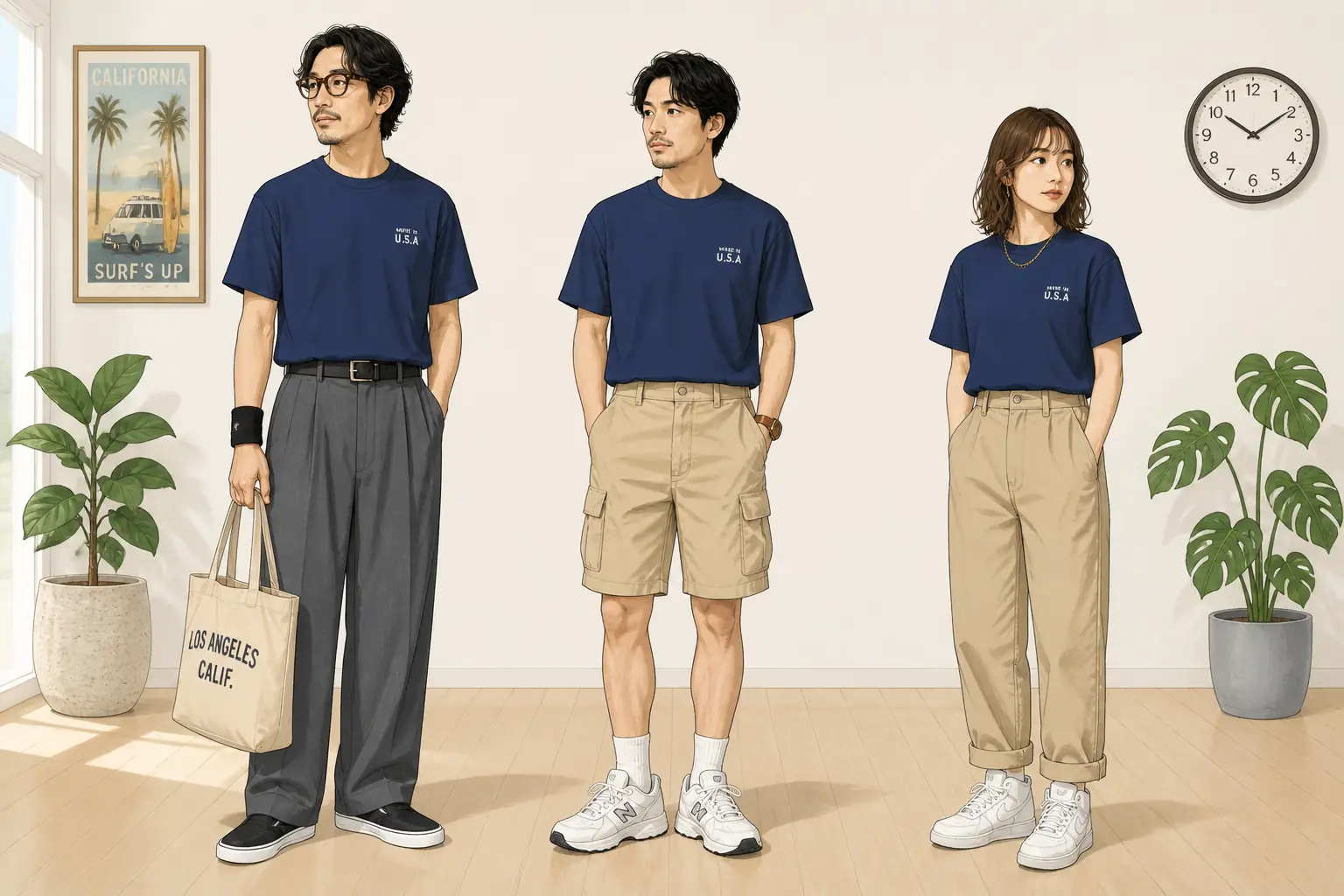 コーデ全体イメージ(タップで各モデル)