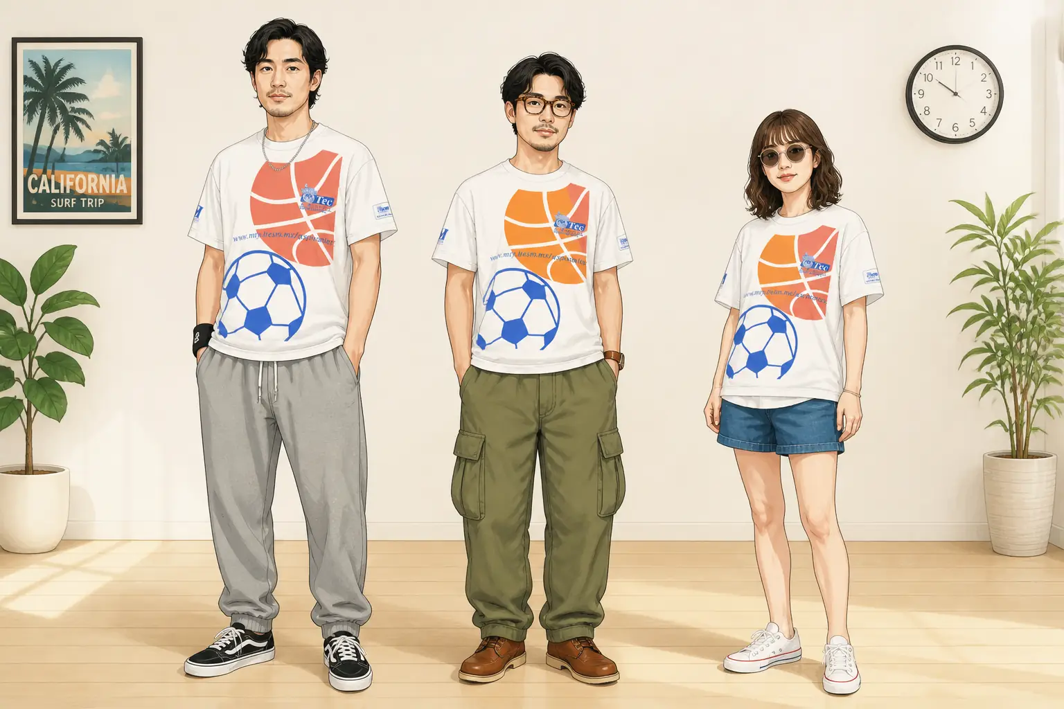 コーデ全体イメージ(タップで各モデル)