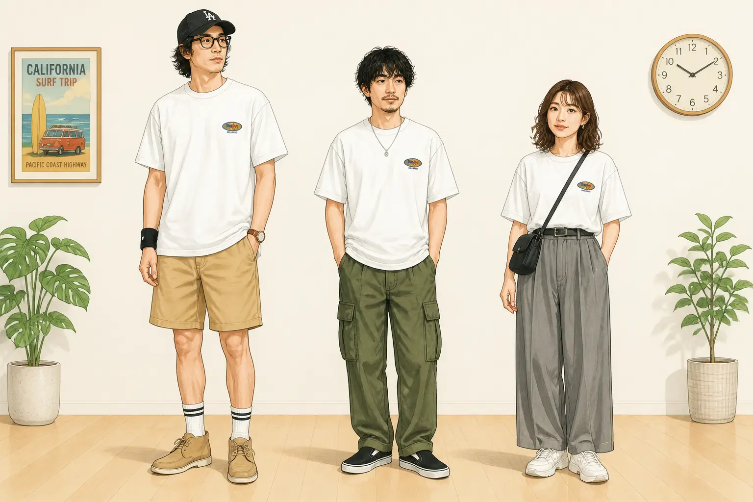 コーデ全体イメージ(タップで各モデル)