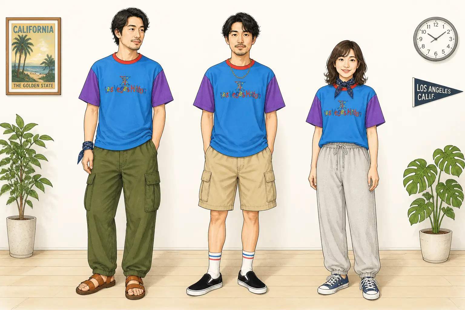 コーデ全体イメージ(タップで各モデル)