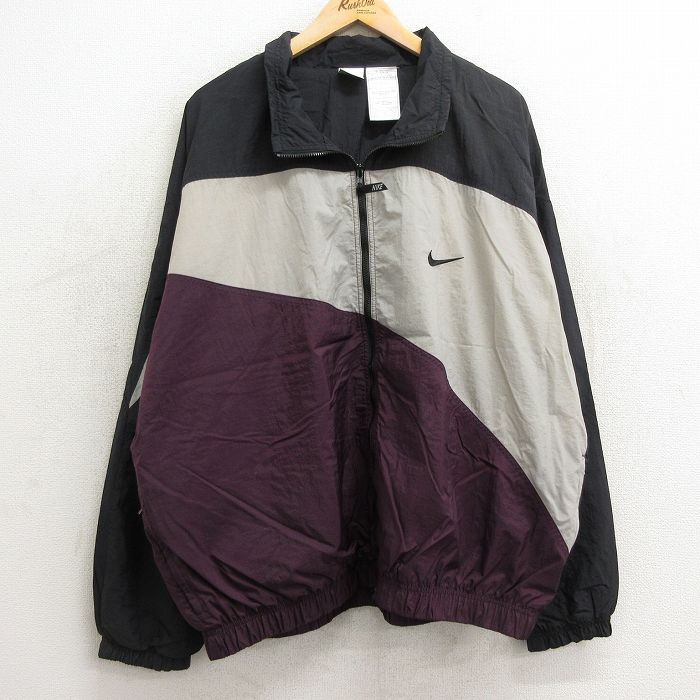 古着通販 XL☆古着 ナイキ NIKE 長袖 ナイロン ジャケット