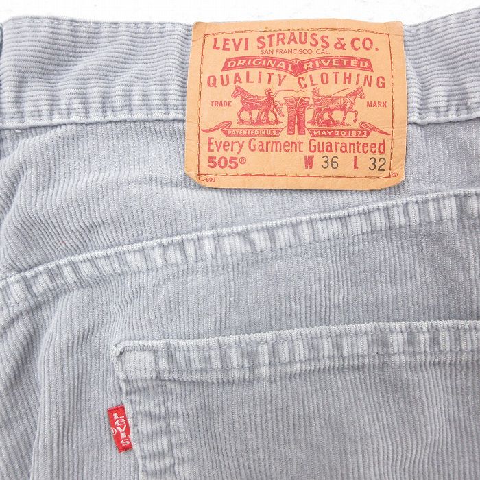 古着通販 W36☆古着 リーバイス Levis 505 コーデュロイ パンツ メンズ