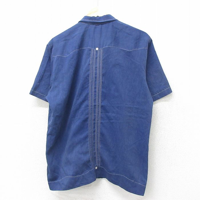 古着通販 XL☆古着 半袖 キューバ シャツ メンズ 80年代 80s