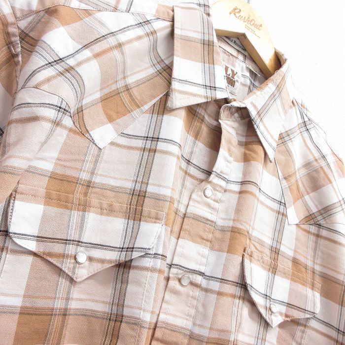 古着通販 XL☆古着 ELY 半袖 ウエスタン シャツ メンズ 90年代