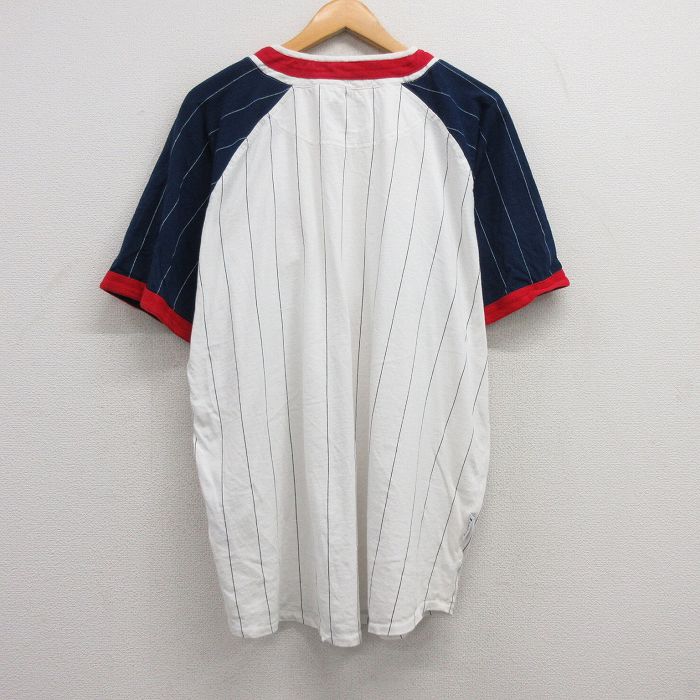 大人気！まとめ一覧 古着通販 XL☆古着 ミラージュ 半袖 ベースボール シャツ メンズ トップス